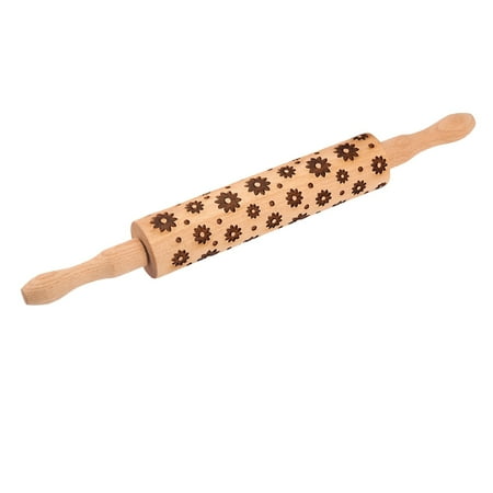 

Rolling Pin Creative Pattern Rolling Pin Wooden Household Baking Embossed Engraving Pin