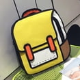 thumbnail image 2 of Mochila escolar con correa ajustable para niños y niñas, almacenamiento de libros Unisex, cómic 2D, mochila para estudiantes, uso diario Red SCHINA Fivean unisex, 2 of 2