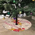 thumbnail image 2 of FMSHPON Dachshund in Red Jersey Scarf Xmas Christmas Tree Skirt Stand Mat for Holiday Party Decoration Indoor Outdoor 48 inches, 2 of 3
