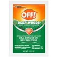 OFF! Deep Woods Insect Repellent Wipes, 1 Pack, 12 Count