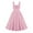 Pink, variant on Elvqul Womens Dresses Pink Summer Solid Fashion Midi Sun Dress Sleeveless Mid-Length for wedding