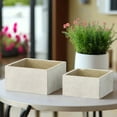 thumbnail image 3 of Calvian Terracotta Square Planter Set (Set of 2), 3 of 6