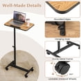 thumbnail image 6 of Gymax C-Shaped End Table Height Adjustable Side Table w/ Tilting Top, 6 of 9