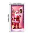 thumbnail image 3 of Axiiglly Christmas Decorations Christmas Door Cover with Santa Claus, Xmas Backdrops Decor Festive Door Banner, Door Covers Decorative for Home Wall Party Holiday Kitchen, 35.4"×70.9", 3 of 8