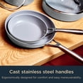 thumbnail image 5 of Ninja NeverStick Ceramic Pro 10-Piece Cookware Set,Neutral Gray, 5 of 9
