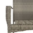 thumbnail image 3 of vidaXL 7 Piece Garden Dining Set with Cushions Grey Poly Rattan, 3 of 4