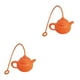 thumbnail image 2 of Billuyoard Infusor de té Forma de tetera Fácil de limpiar Filtro de hojas Colador de café resistente al calor Hogar Oficinas Regalo suelto Naranja 2piezas, 2 of 6