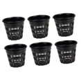 thumbnail image 2 of DOLITY 6 Pcs Pots pour Orchidées Semis Pépinière Rempotage Léger Patio Respirant 11cm Noir Rond, 2 of 9