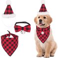 thumbnail image 1 of Baberos Triangulares Para Mascotas De Navidad, Bufanda, Pajarita Y Sombrero, Disfraz De Mascotas De Navidad Para Perros Y Gatos Pequeños Y Medianos Speravity HA038015-00, 1 of 6