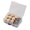 thumbnail image 2 of Milaget 100pcs Natural Wood Slices Keychain, Unfinished Predrilled Log Discs, 1 Hole, 2 of 5
