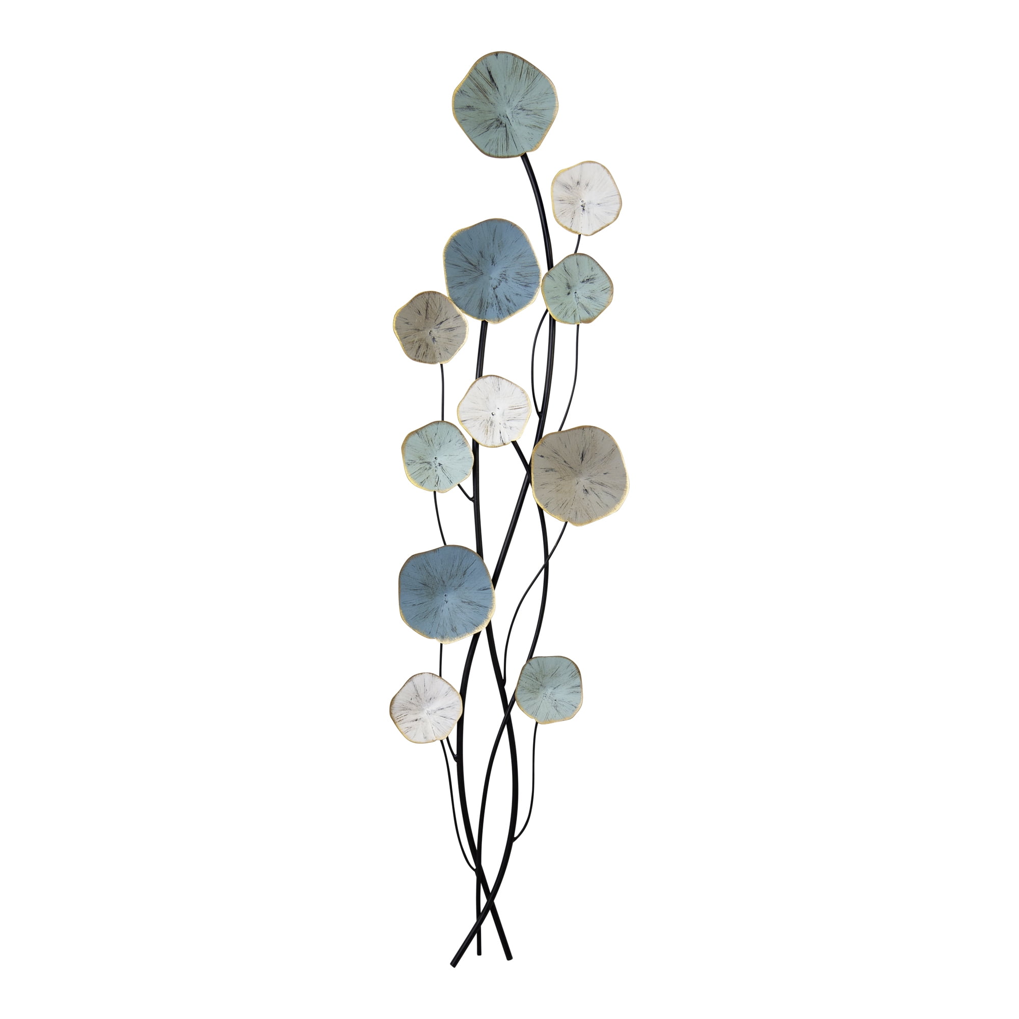 Stratton Home Decor Flower and Stem Metal Wall Decor