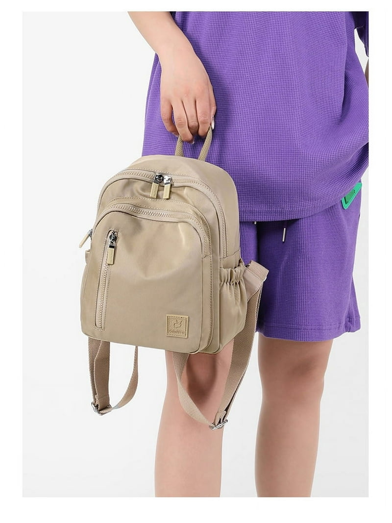 Mini Backpack Purse, Waterproof Leather, 10 Pockets, Shoulder Bag Mini Backpack for Women Light Weight Small Waterproof  main image 4