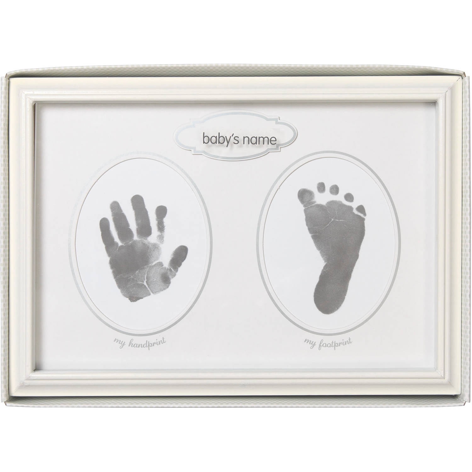 stepping stones baby's first prints frame