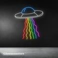 thumbnail image 2 of Glowneon Ufo Lgbt Neon Sign, Rainbow UFO Led Sign, Ufo Lgbt Light Sign, Handmade Rainbow Ufo Neon, 2 of 4