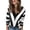 black, variant on Women's V-neck Striped Knitted Pullover Sweater with Long Sleeves, with Contrasting Color Design, Comfortable and Soft, with Ribbed Cuffs