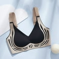 thumbnail image 4 of Wireless Bras Women Push Up Adjustable Seamless Bralettes Support Full Coverage Jelly Bra Plus Size Comfy Underwear Black 46, 4 of 4