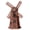 Red Copper, variant on Dserhfy Windmill Model Rotatable Exquisite Workmanship Vintage Style Antique Bronze Metal Windmill Statue for Desktop