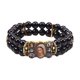 thumbnail image 2 of Pulsera con ,Pulsera elástica estirable con para hombre,Pulsera religiosa Encantos Cadena de muñeca,Pulsera de mano Cadena Imagen exquisita,Adolescentes únicos del brazalete Fernando Pulsera con cuentas, 2 of 8