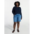 thumbnail image 2 of Terra & Sky Women's Plus Size Bermuda Shorts, 9" Inseam, Sizes 16W-26W, 2 of 5