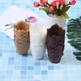 thumbnail image 5 of 200Pcs Tulip Cupcake Paper Trays C – Miyuadkai Oil Proof & High Temperature Baking Cups for Dessert Counter Decoration, Spring Baking Essential, 5 of 9