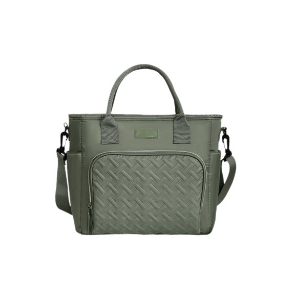 Insulated Lunch Bag with Shoulder Strap, Leakproof Cooler Tote for Work, School, Picnic, and Beach