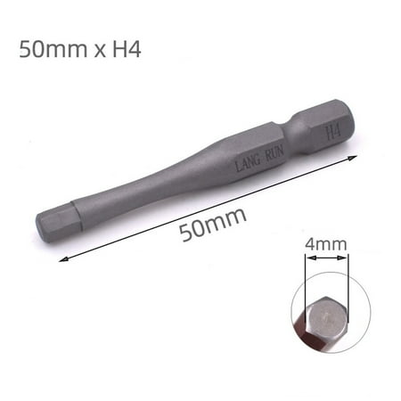 

Ana 50mm 1/4 hex Shank Screwdriver Bit Magnetic Impact H1.5 H 2 H2.5 H3 H4 H5 H6