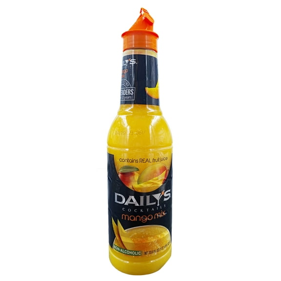 Daily's Cocktail Mix Non-Alcoholic | Bar Pub Restaurant | 33.8 oz. Pack of 2 | (Mango)