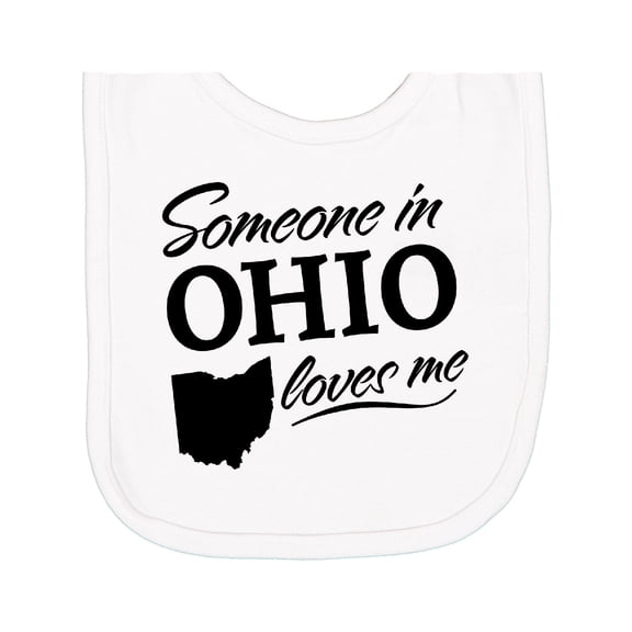 Inktastic Someone in Ohio Loves Me Newborn Bib
