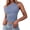 WenDA21 Blue, variant on One Shoulder Tank Tops for Women Summer Ruched Sleeveless Camisole Tops for Women Going Out Crop Top Fitted Workout Shirts Beige, XS