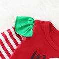 thumbnail image 6 of Mercatoo Toddler Baby Girl 1st Christmas Outfits Set Long Sleeve Sweatshirt Top and Striped Flare Pants Kids Clothes, 6 of 6