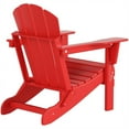 thumbnail image 3 of Paradise Outdoor Folding Poly Adirondack Chair With Round Fire Pit Table Sets, 3 of 9