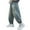 Blue, variant on Kiijoy Little Boys Baggy Jeans Fashion Straight Leg Pull On Denim Pants, Sizes 5-6