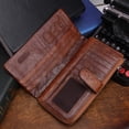thumbnail image 6 of Contact's Men's Genuine Leather Wallet, Vintage Long Wallet, Business Card Case Checkbook (Coffee ), 6 of 8