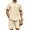 Beige, variant on COOFANDY Men's Summer Beach Outfits 2 Piece Short Sleeve Shirts and Shorts Casual Vacation Linen Sets for Men
