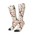 thumbnail image 2 of Balery Watercolor Floral With Butterflies Fun Novelty Socks Men'S Women'S Crew Socks Funny Crazy Novelty Socks Quirky And Cool Socks, 2 of 9