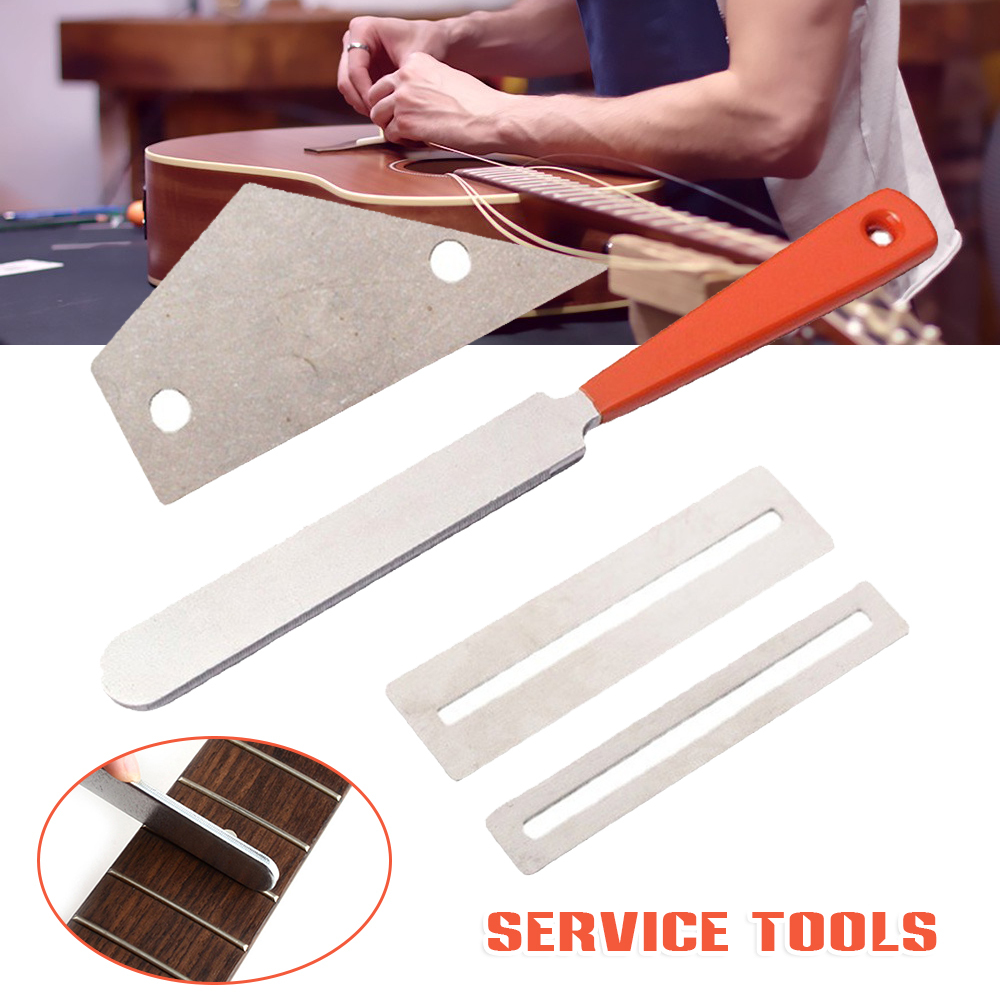 Guitar Tool Kit with Fingertip Pillow Bridge Gauge Polishing DIY File