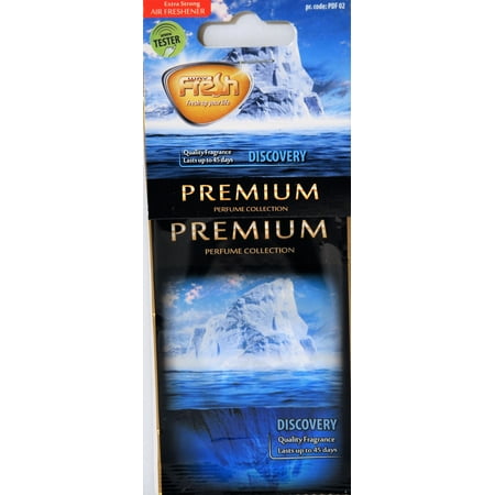 (3 pack) (3 Pack) Fresh Way PDF02 - Dry Premium Car Air Freshener (Discovery) 3 Pack