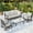 Light Gray, variant on Sophia & William 5 Seat Patio Conversation Set,Outdoor Furniture Set with Rocking Chairs, Beige