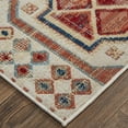 thumbnail image 3 of Feizy Nolan Transitional Southwestern, Ivory/Red/Tan, 6'5" x 9'6" Area Rug Easy Care Stain Resistant Fade Resistant Southwestern Diamond Floor Rug for Living room Bedroom, 3 of 8