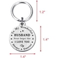 thumbnail image 4 of Gifts for Husband - Fathers Day Dad Gifts from Wife - Husband Keychain - Father's Day Gifts for Husband Key Chain Birthday Anniversary, 4 of 5