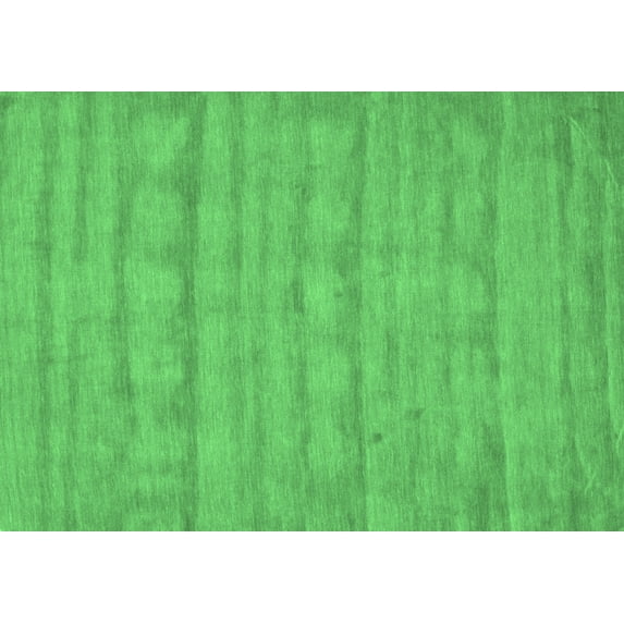 Ahgly Company Indoor Rectangle Abstract Emerald Green Contemporary Area Rugs, 7' x 9'