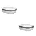 thumbnail image 2 of Jabonera Cateissary Caja de almacenamiento Dispensador de baño Gran sellado Suministros de viaje Blanco 2Conjunto, 2 of 6