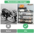 thumbnail image 6 of 5 Tiers Shoe Rack Tall Shoe Organizer Shoe Storage Cabinet ,31.5 inch Shoe Shelf Large Shoe Rack Organizer Stackable Shoe Racks for Entryway, Closet, Garage, Bedroom,Cloakroom, 6 of 7
