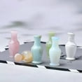 thumbnail image 3 of EOEMY Natural Colorful Quartz Carved Flower Vase Crystal Healing Rock Aquarius Decor-Rose Quartz-1Pc, 3 of 9