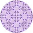 thumbnail image 1 of Ahgly Tapis Rond Lavable en Machine Intérieur Transitionnel Violet, 4 Pieds Rond, 1 of 7