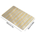 thumbnail image 3 of Bathroom Mat Absorbent Quick Dry Striped Rug, Stain Resistant and Non Slip, Soft Polyester for Entryway, Kitchen or Bath Decor, 3 of 6