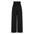 thumbnail image 4 of Maean Wide Leg Baggy Pants for Womens Smocked Elastic Waist Flowy Trousers Palazzo Lounge Pants, 4 of 6
