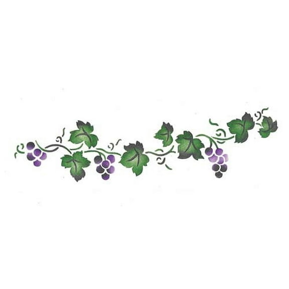 Small Grape Wall Stencil SKU #1293 by Designer Stencils