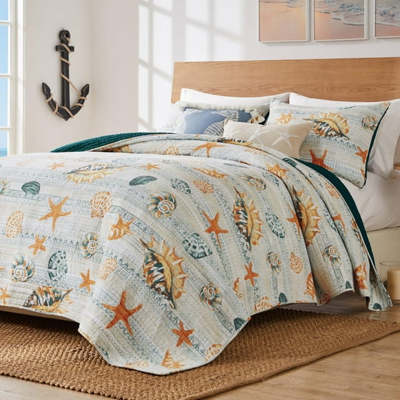 Kona Ensemble de Courtepointe Océan 3 Pcs Très Grand/Cal Très Grand