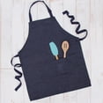 thumbnail image 1 of 100% Canvas Cotton Adjustable Apron Bib with Twin Pocket | Denim | For Cooking Kitchen BBQ Chef Crafts | 26" x 31" Large Size - 6 Colors Available, 1 of 3